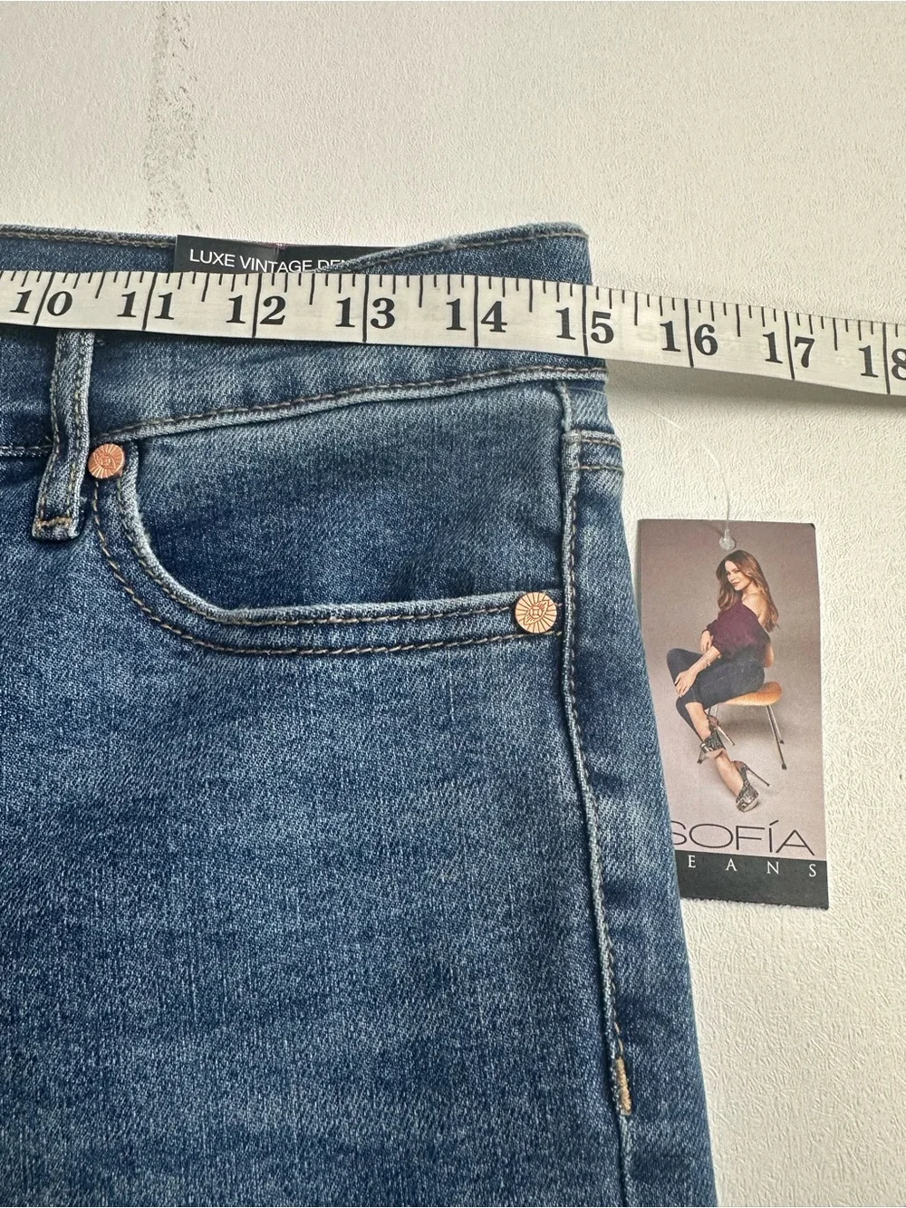 Sophie Vergara women’s size 6 melisa High-Rise Flared Women's Jeans in Blue,New - Picture 9 of 12